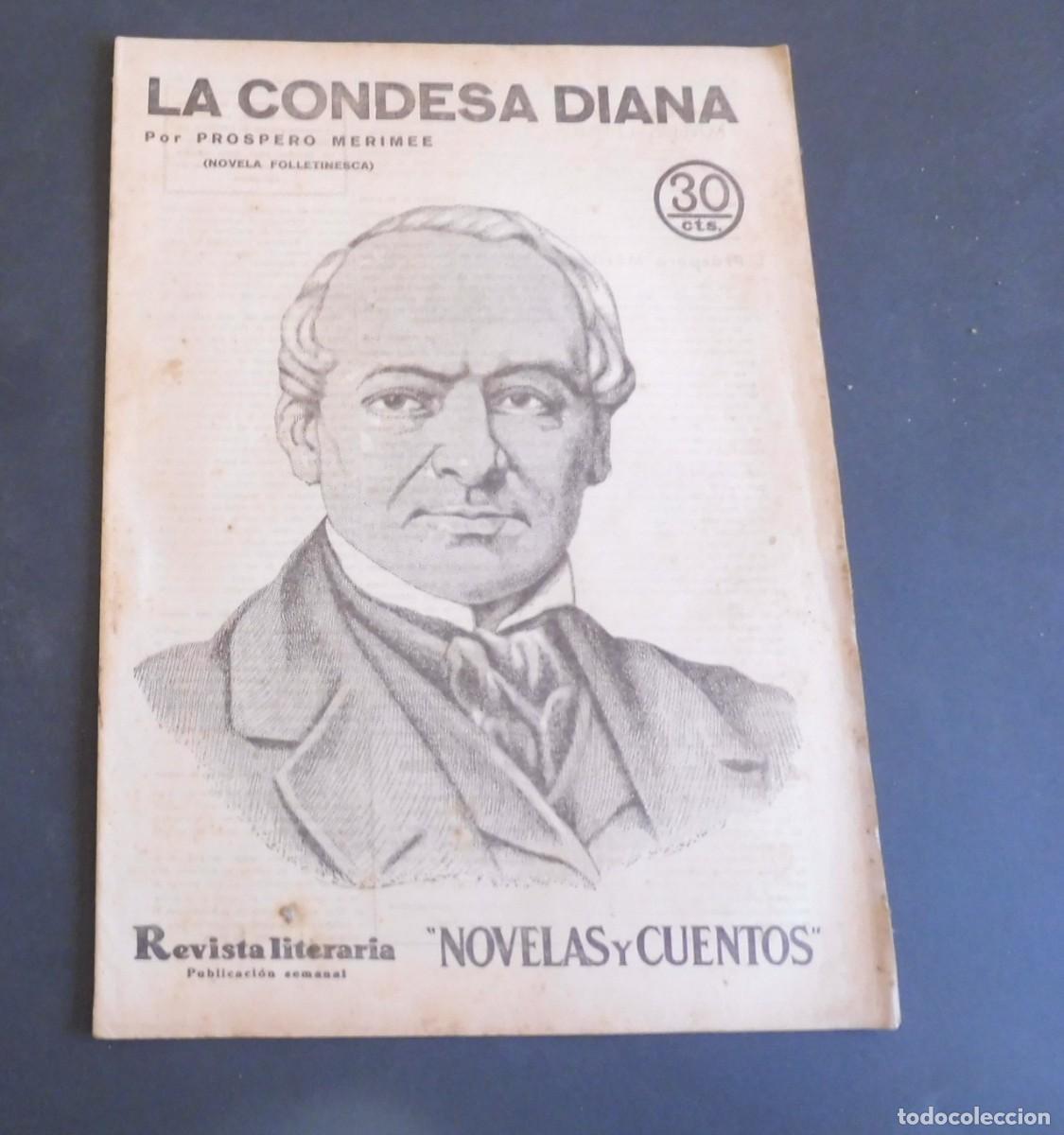 Coleccionismo de Revistas y Peri&oacute;dicos: LA CONDESA DIANA - PROSPERO MERIMEE - Revista Literaria - Novelas y cuentos - n&uacute;m 337 a&ntilde;o 1935