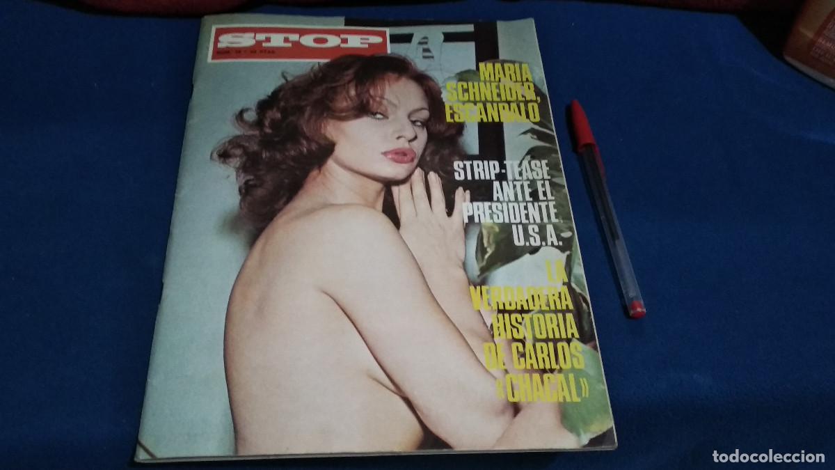 Coleccionismo de Revistas y Peri&oacute;dicos: Stop n&ordm; 18, 1977, revista er&oacute;tica, p&oacute;ster Nadiuska, AMPARO MU&Ntilde;OZ, Raquel Welch, &Aacute;frica Pratrat - VER