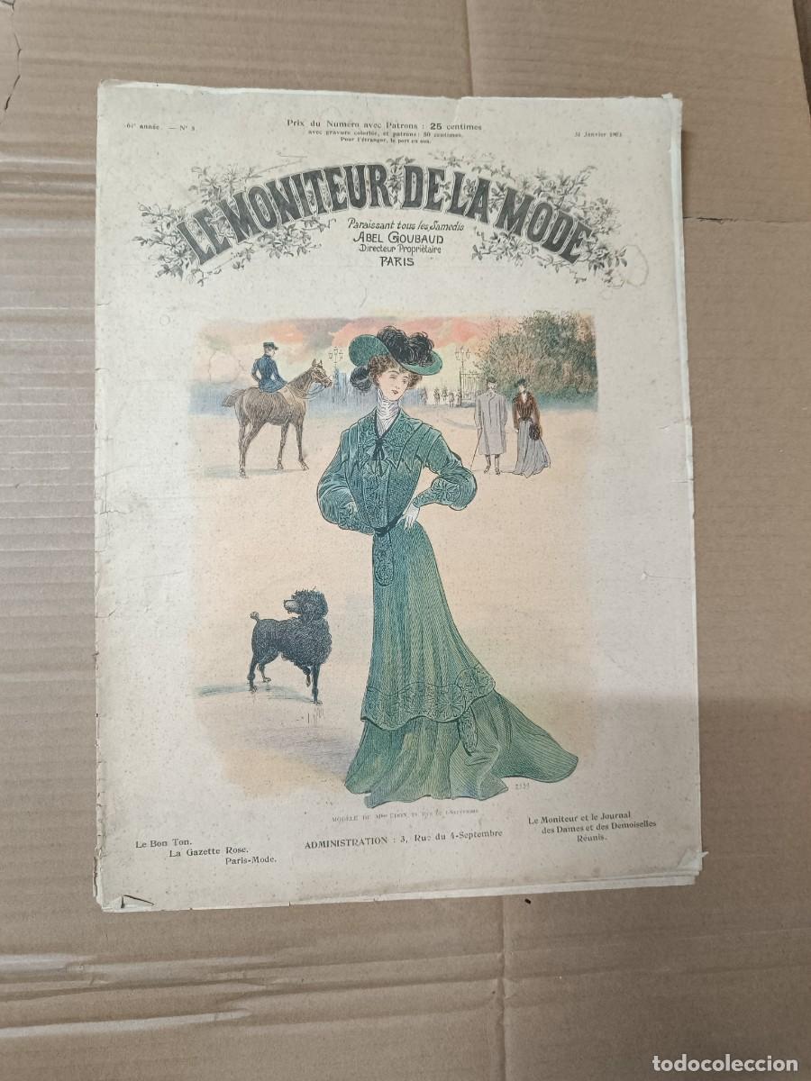 Coleccionismo de Revistas y Peri&oacute;dicos: ANTIGUA REVISTA FRANCESA LE MONITEUR DE LA MODE, A&Ntilde;O 1903, MODA , MUSICA - P1