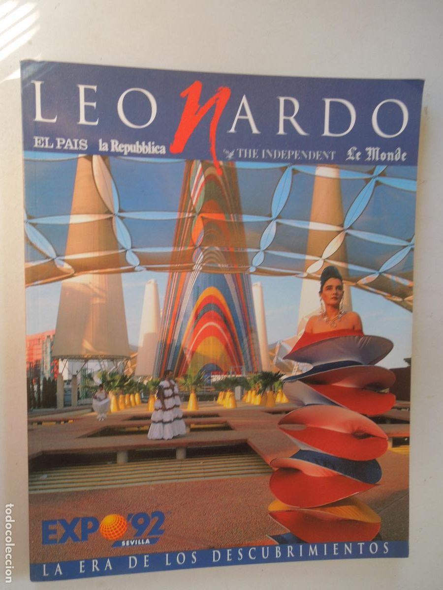 Coleccionismo de Revistas y Peri&oacute;dicos: LEONARDO N&ordm;1- EL PAIS, LA REPUBLICA -THE INDEPENDENT-LE MONDE-EXPO 92 LA ERA DE LOS DESCUBRIMIENTOS