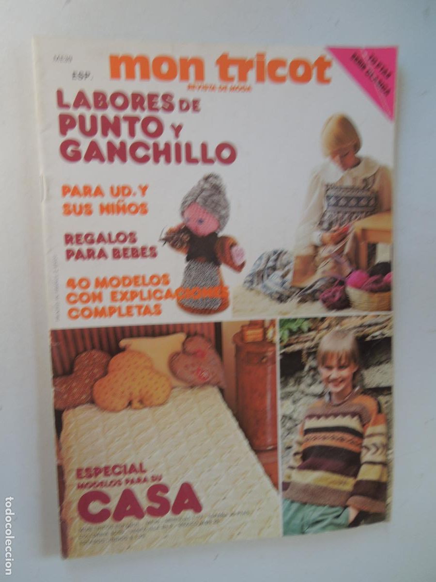Coleccionismo de Revistas y Peri&oacute;dicos: MON TRICOT - REVISTA MENSUAL DE MODA - LABORES DE PUNTO CON EXPLICACIONES - ME 39