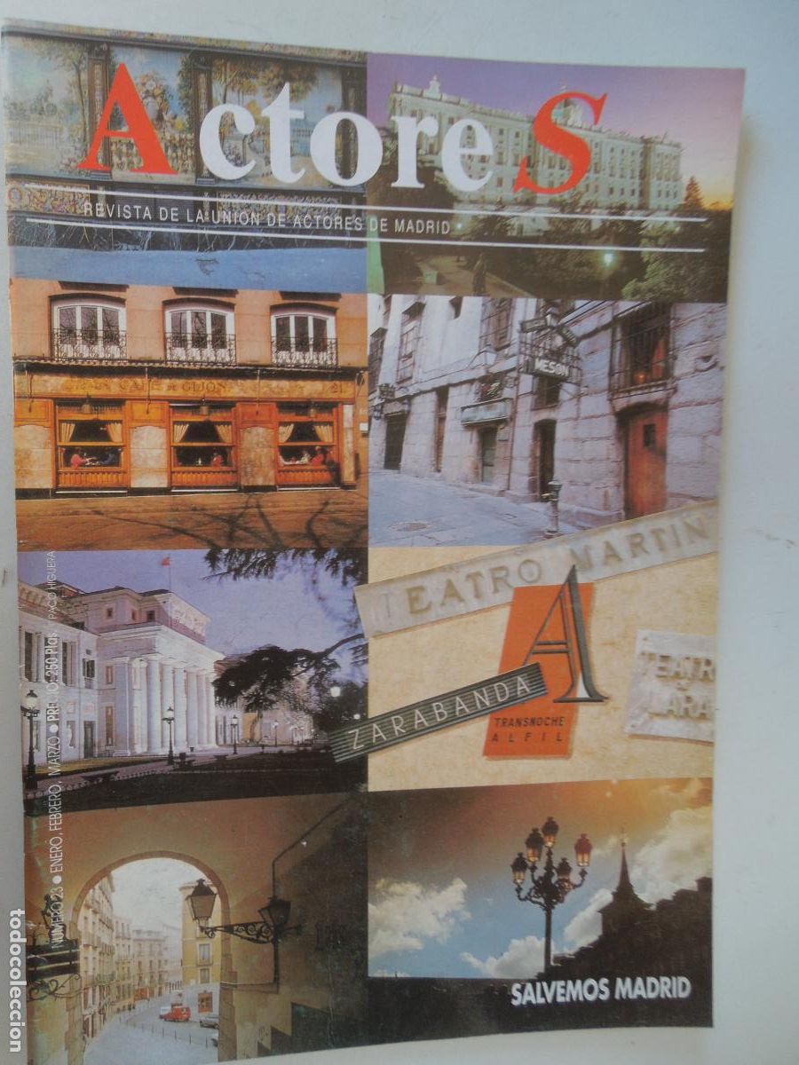 Sammeln von Zeitschriften und Zeitungen: ACTORES , N&ordm; 23 01/02/03- 1993 - REVISTA DE ACTORES DE MADRID - SALVEMOS MADRID