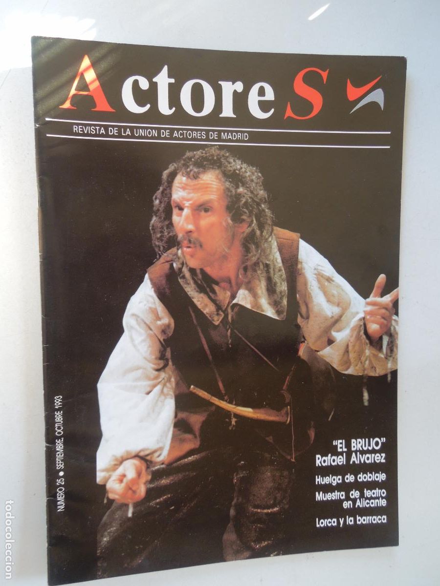 Coleccionismo de Revistas y Peri&oacute;dicos: ACTORES , N&ordm; 25 -09-10- 1993 - REVISTA DE ACTORES DE MADRID - EL BRUJO - LORCA Y LA BARRACA