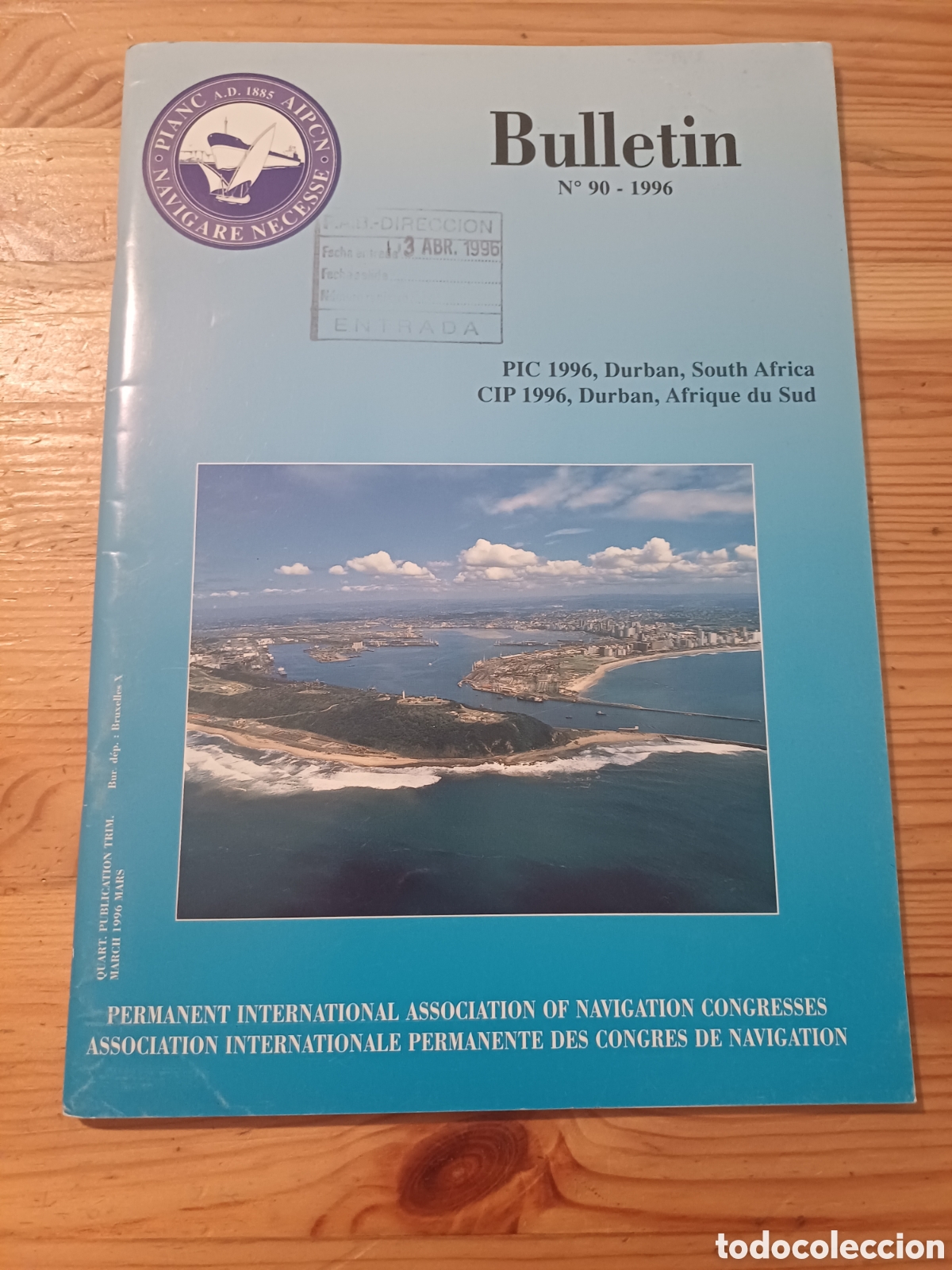 Collezionismo di Riviste e Giornali: Bulletin 90 1996 Navigation Congresses Congresos de navegacion Durban Sud Africa Puerto Shark Rock