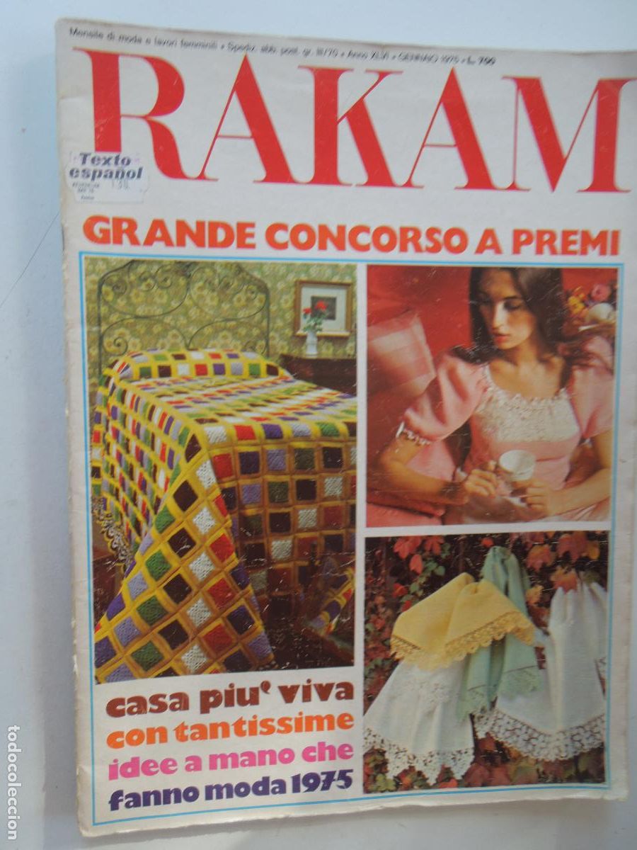 Coleccionismo de Revistas y Peri&oacute;dicos: RAKAM - GRANDE CONCORSO A PREMI . FANNO MODA 1975 CON CUADERNO DE 29 PAGINAS EN ESPA&Ntilde;OL