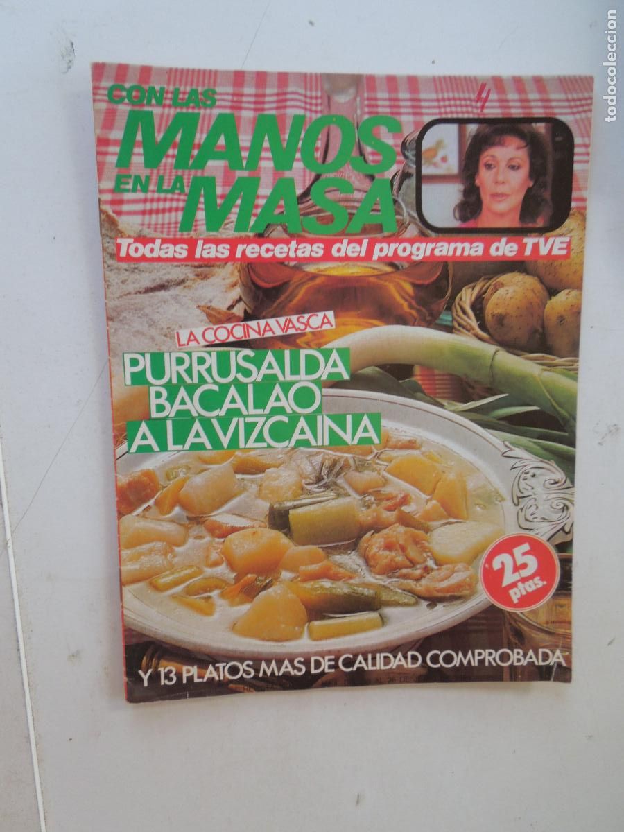 Coleccionismo de Revistas y Peri&oacute;dicos: CON LAS MANO EN LA MASA REVISTA N&ordm; 4 - 1984 -PURRUSALDA - BACALAO A LA VIZCAINA