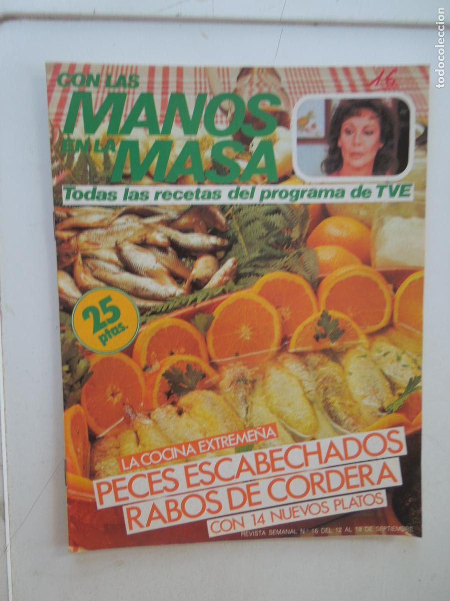 Collectionnisme de Revues et Journaux: CON LAS MANOS EN LA MASA REVISTA N&ordm; 16 - 1984 - LA COCINA EXTREME&Ntilde;A - RABOS DE CORDERA