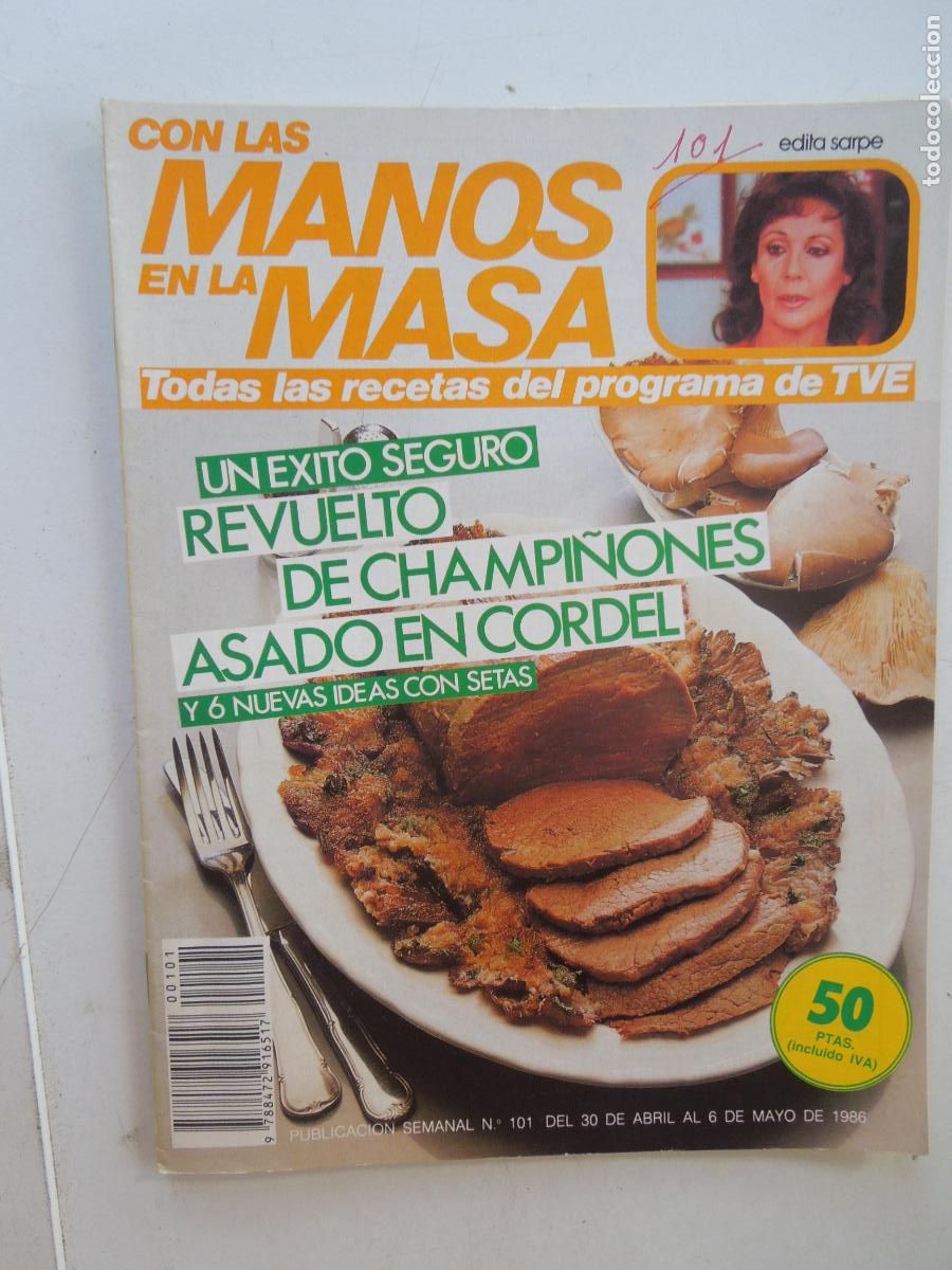 Coleccionismo de Revistas y Peri&oacute;dicos: CON LAS MANOS EN LA MASA REVISTA N&ordm; 101 - 1986 -UN &Eacute;XITO SEGURO - REVUELTO DE CHAMPI&Ntilde;ONES