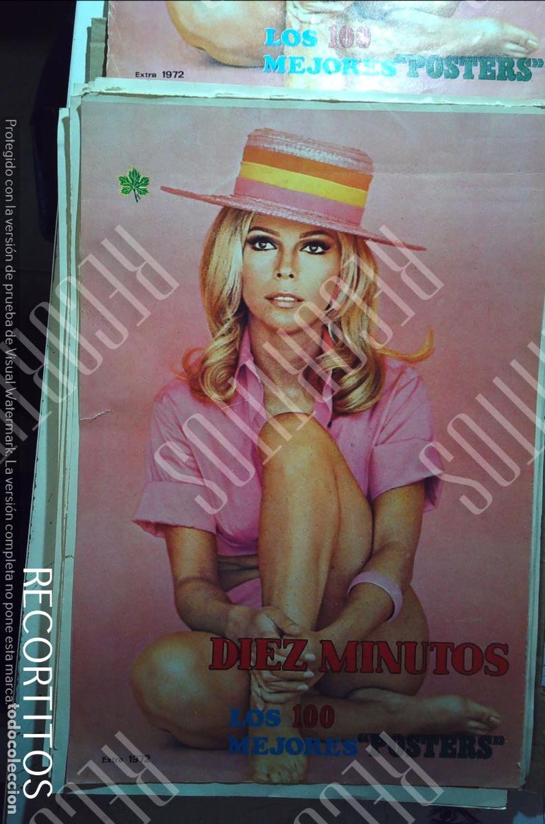 Collezionismo di Riviste e Giornali: poster diez minutos 1972 nancy sinatra