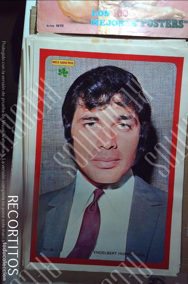 Coleccionismo de Revistas y Peri&oacute;dicos: poster diez minutos 1972 engelbert humperdink