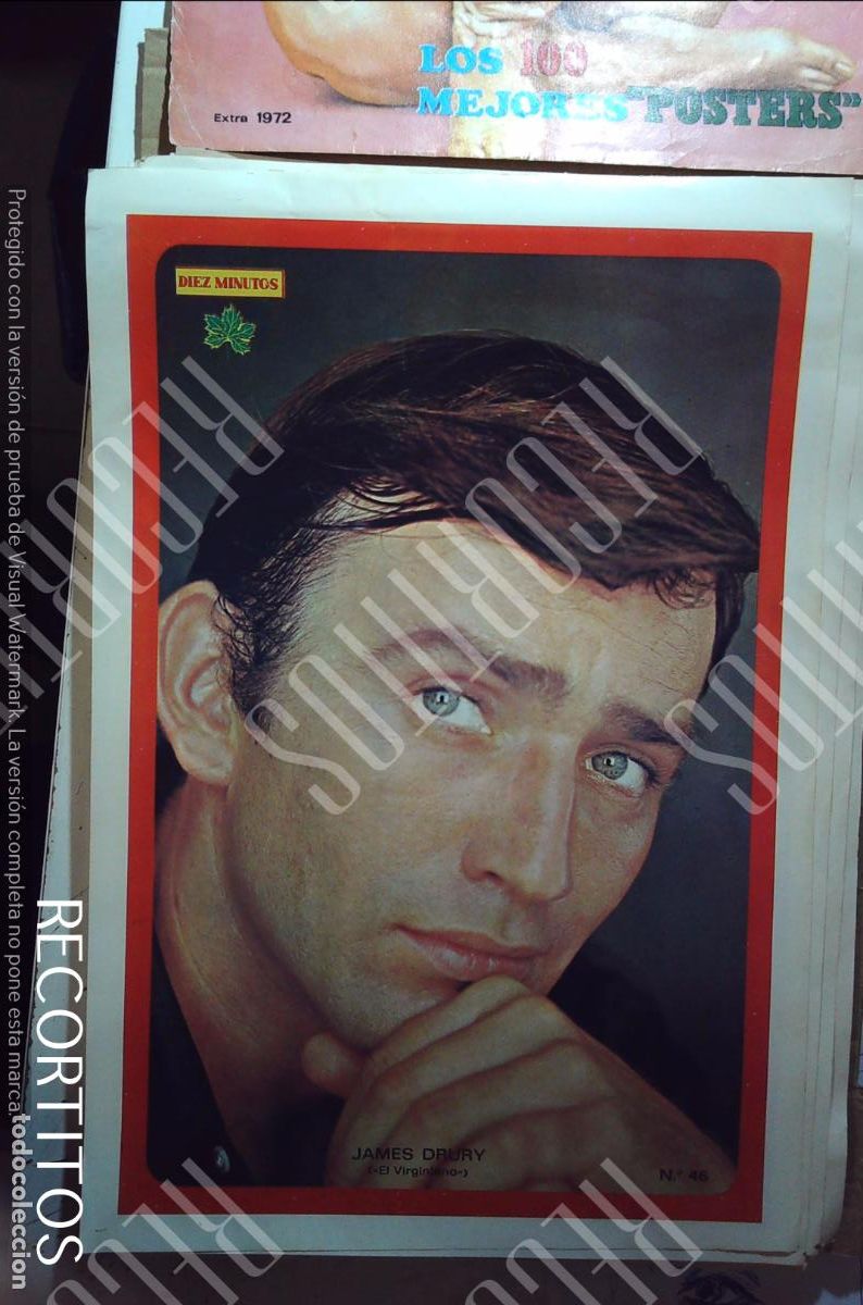 Collection Magazines and Newspapers: poster diez minutos 1972 james drury el virginiano