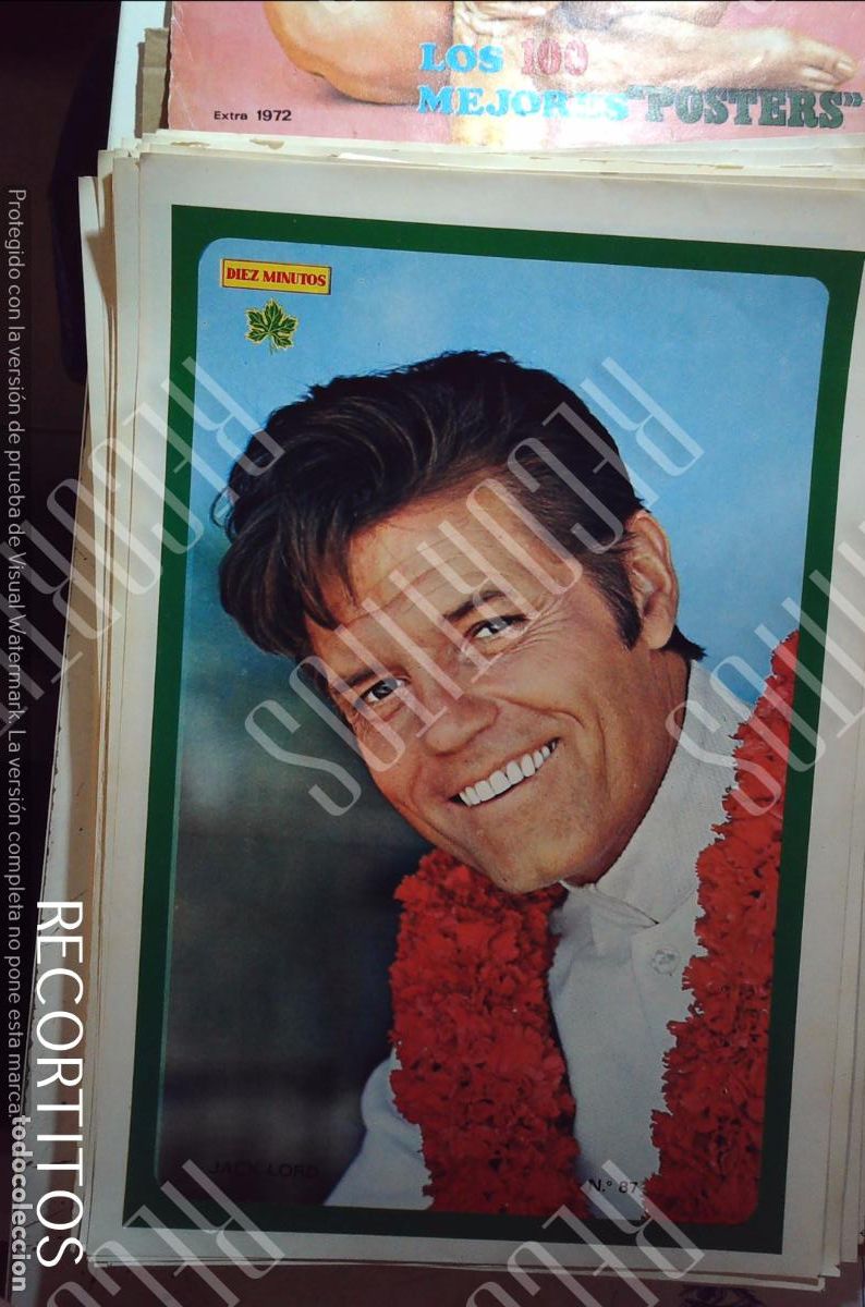 Collection Magazines and Newspapers: poster diez minutos 1972 jack lord hawai 5.0