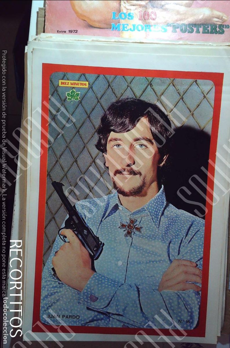 Collection Magazines and Newspapers: poster diez minutos 1972 juan pardo