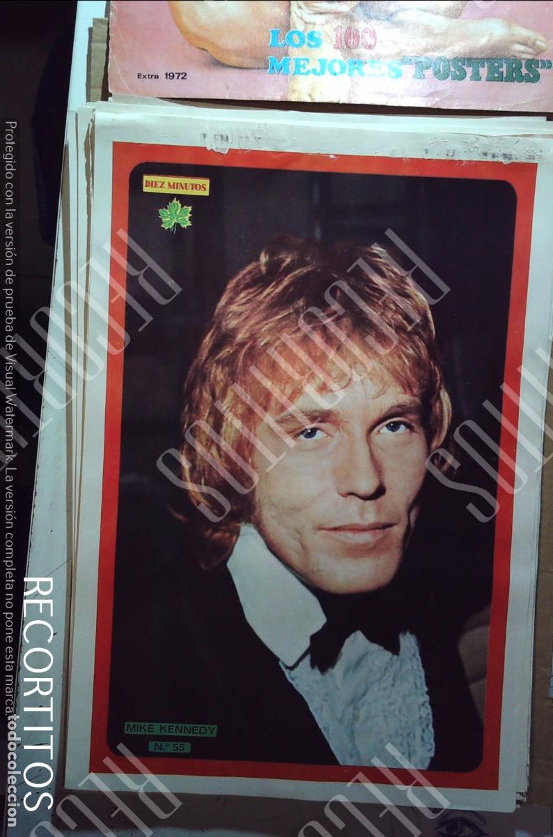 Coleccionismo de Revistas y Peri&oacute;dicos: poster diez minutos 1972 mike kennedy los bravos