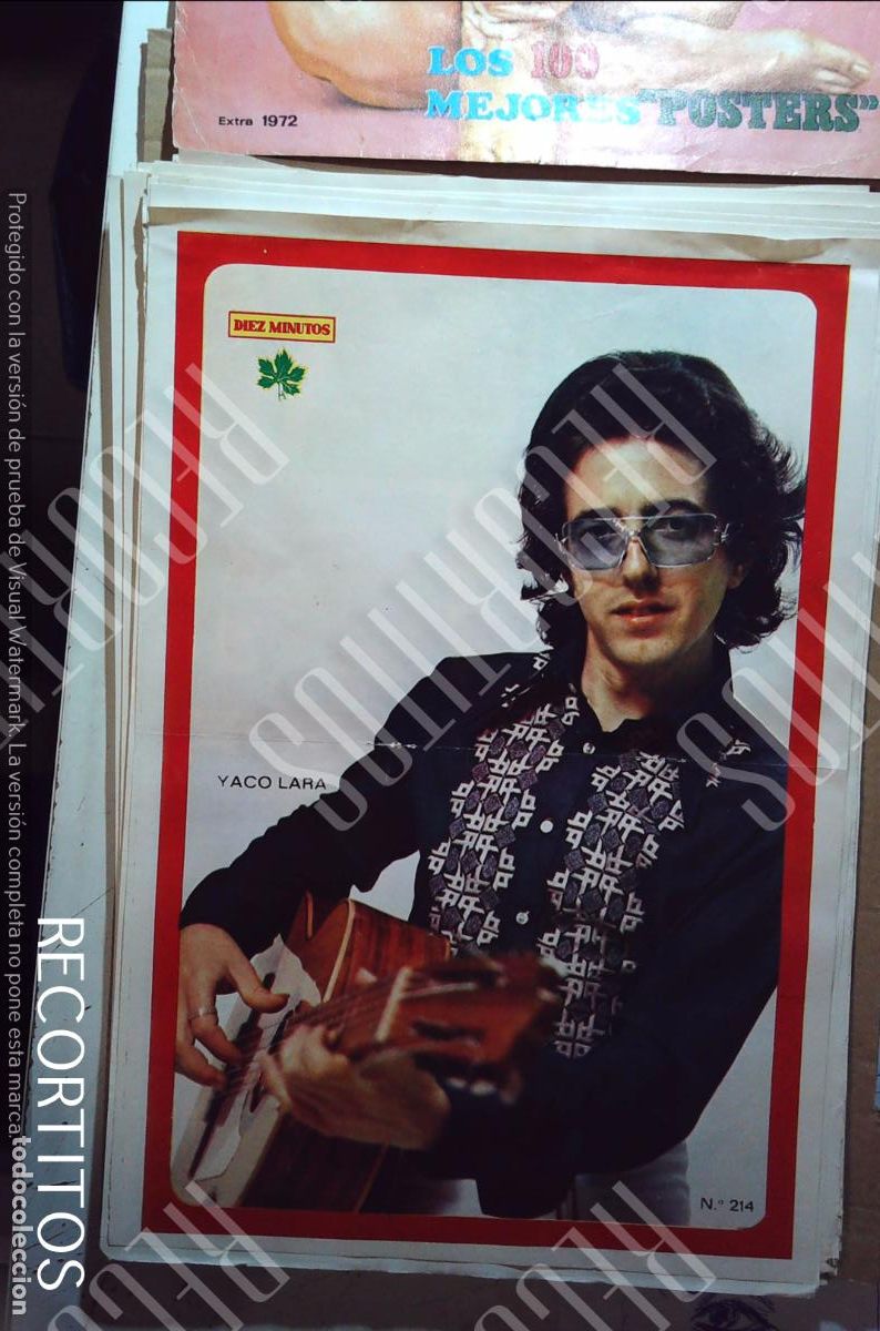 Collezionismo di Riviste e Giornali: poster diez minutos 1972 yaco lara
