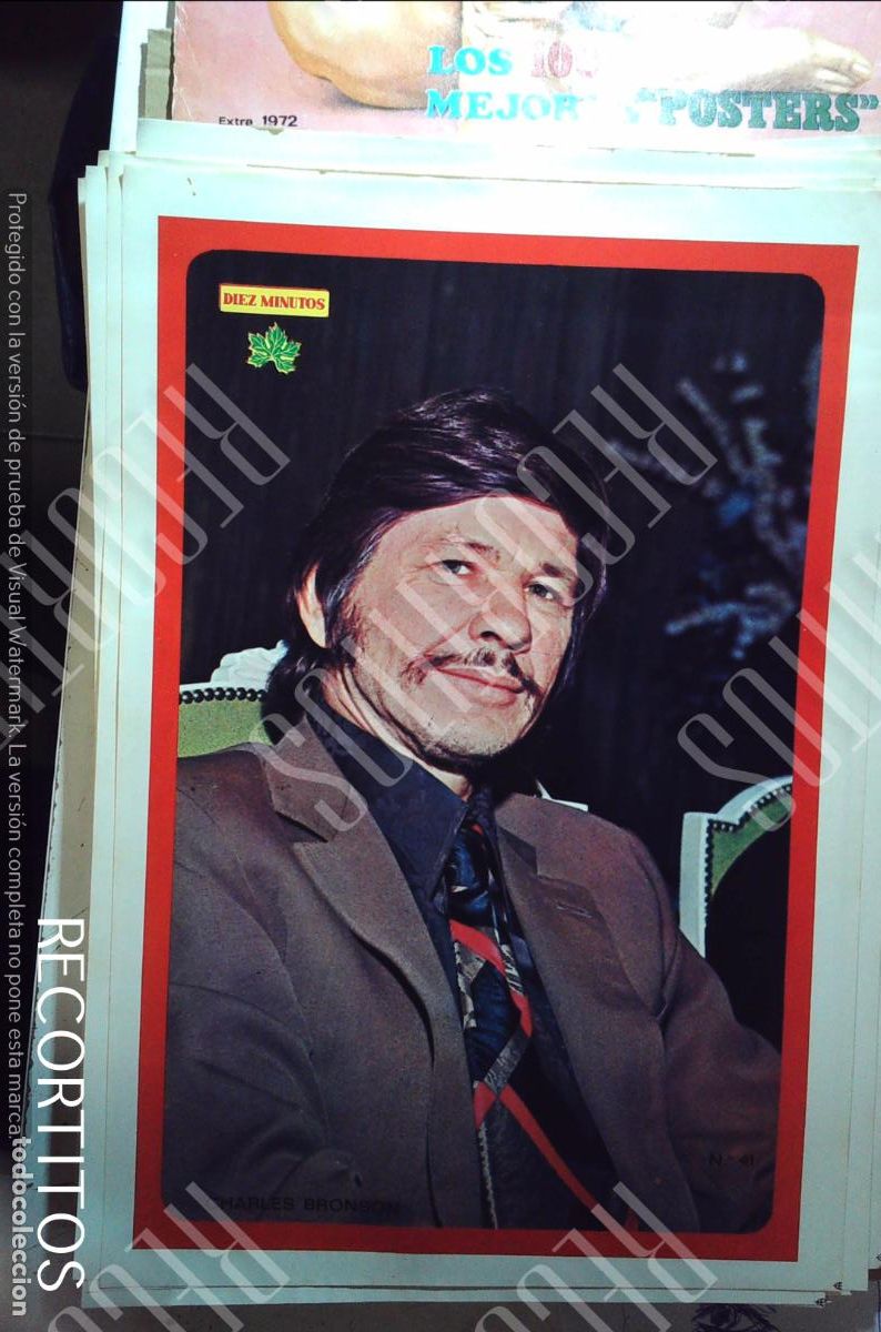 Collezionismo di Riviste e Giornali: poster diez minutos 1972 charles bronson