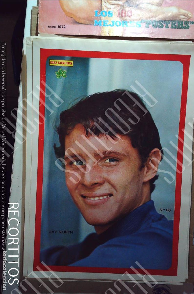 Collezionismo di Riviste e Giornali: poster diez minutos 1972 jay north
