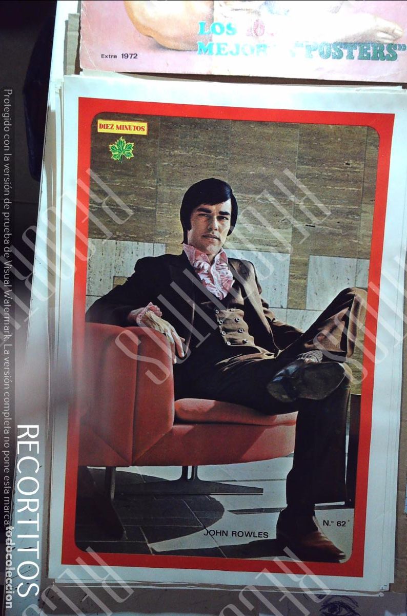 Collezionismo di Riviste e Giornali: poster diez minutos 1972 john rowles