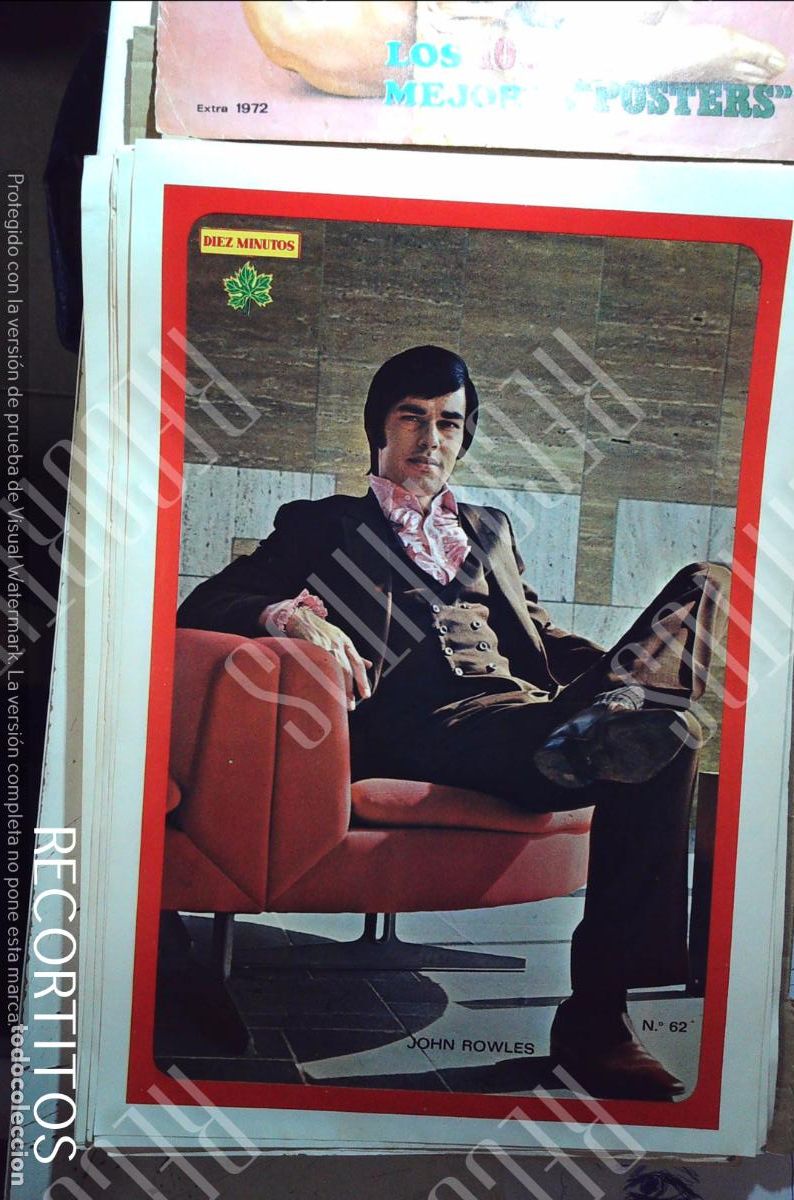 Collezionismo di Riviste e Giornali: poster diez minutos 1972 john rowles