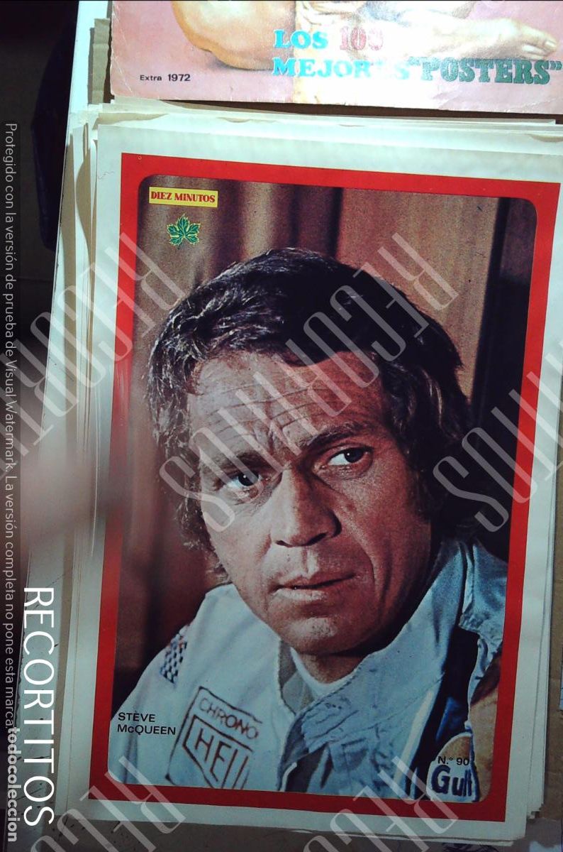Collezionismo di Riviste e Giornali: poster diez minutos 1972 steve mcqueen