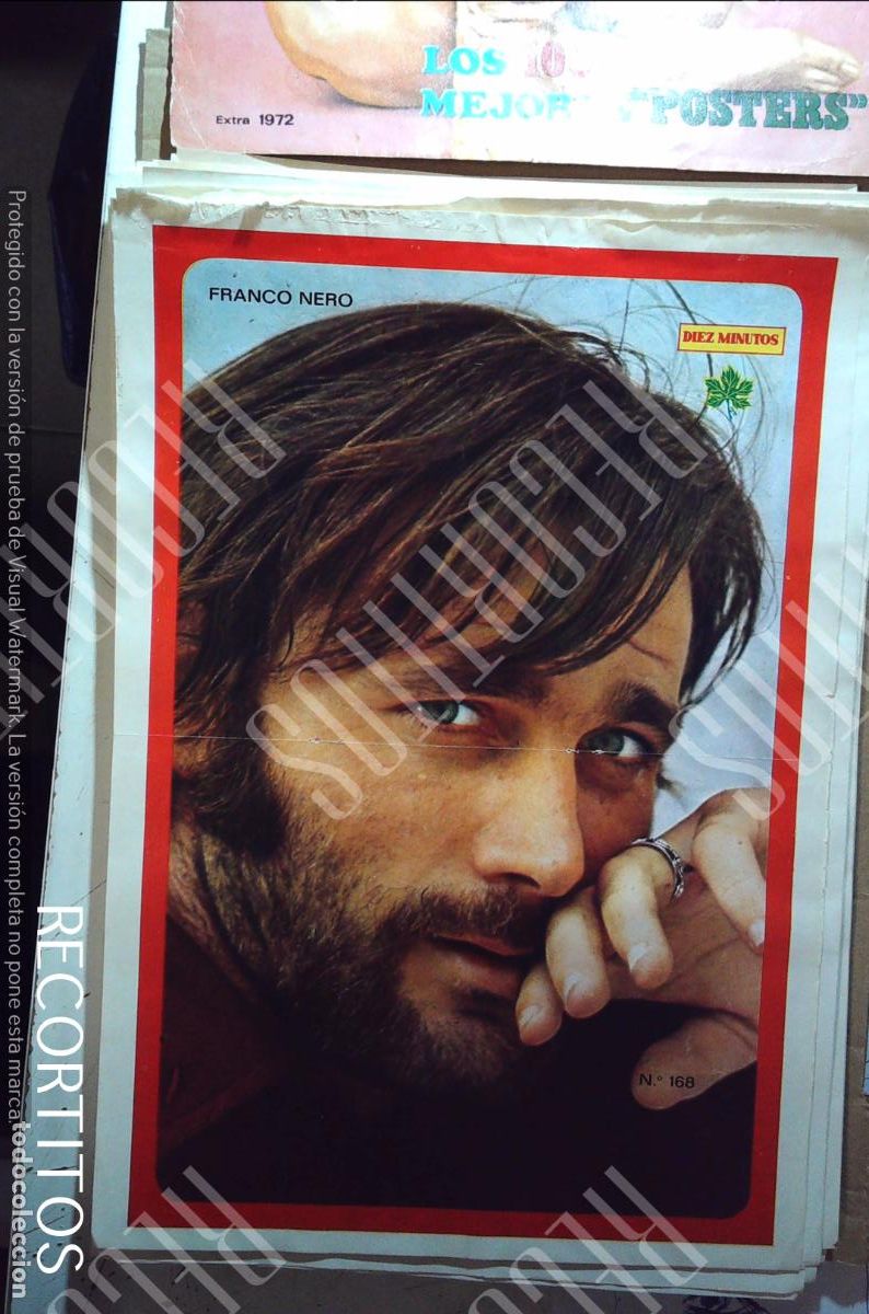 Collezionismo di Riviste e Giornali: poster diez minutos 1972 franco nero rosa morena