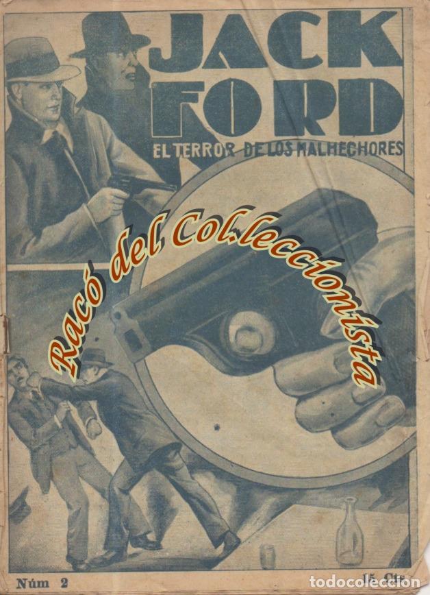 Coleccionismo de Revistas y Peri&oacute;dicos: JACK FORD EL TERROR DE LOS MALHECHORES, FALTA N. 1 , E.PEREZ DONAZ, EL GATO NEGRO
