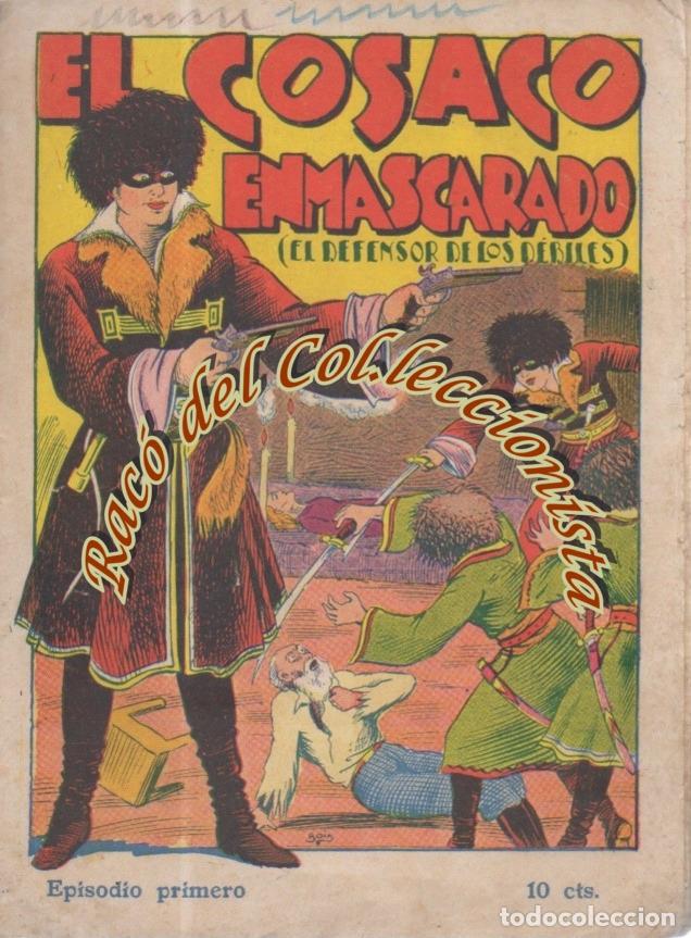 Coleccionismo de Revistas y Peri&oacute;dicos: EL COSACO ENMASCARADO DEFENSOR DE LOS DEBILES ,COMPLETA 32 EJEMPLARES, E.PEREZ DONAZ, EL GATO NEGRO