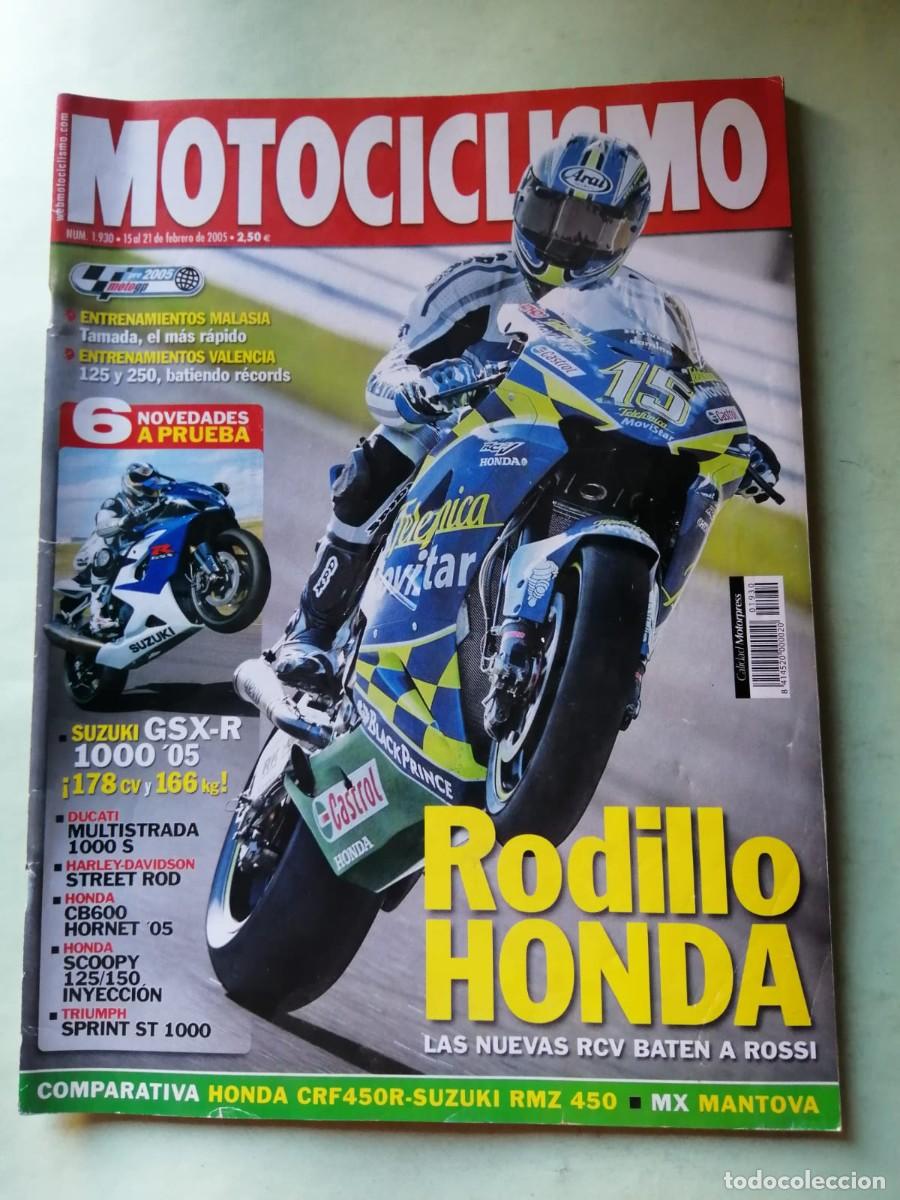 Coleccionismo de Revistas y Peri&oacute;dicos: REVISTA MOTOCICLISMO (NUMERO 1930) RODILLO HONDA