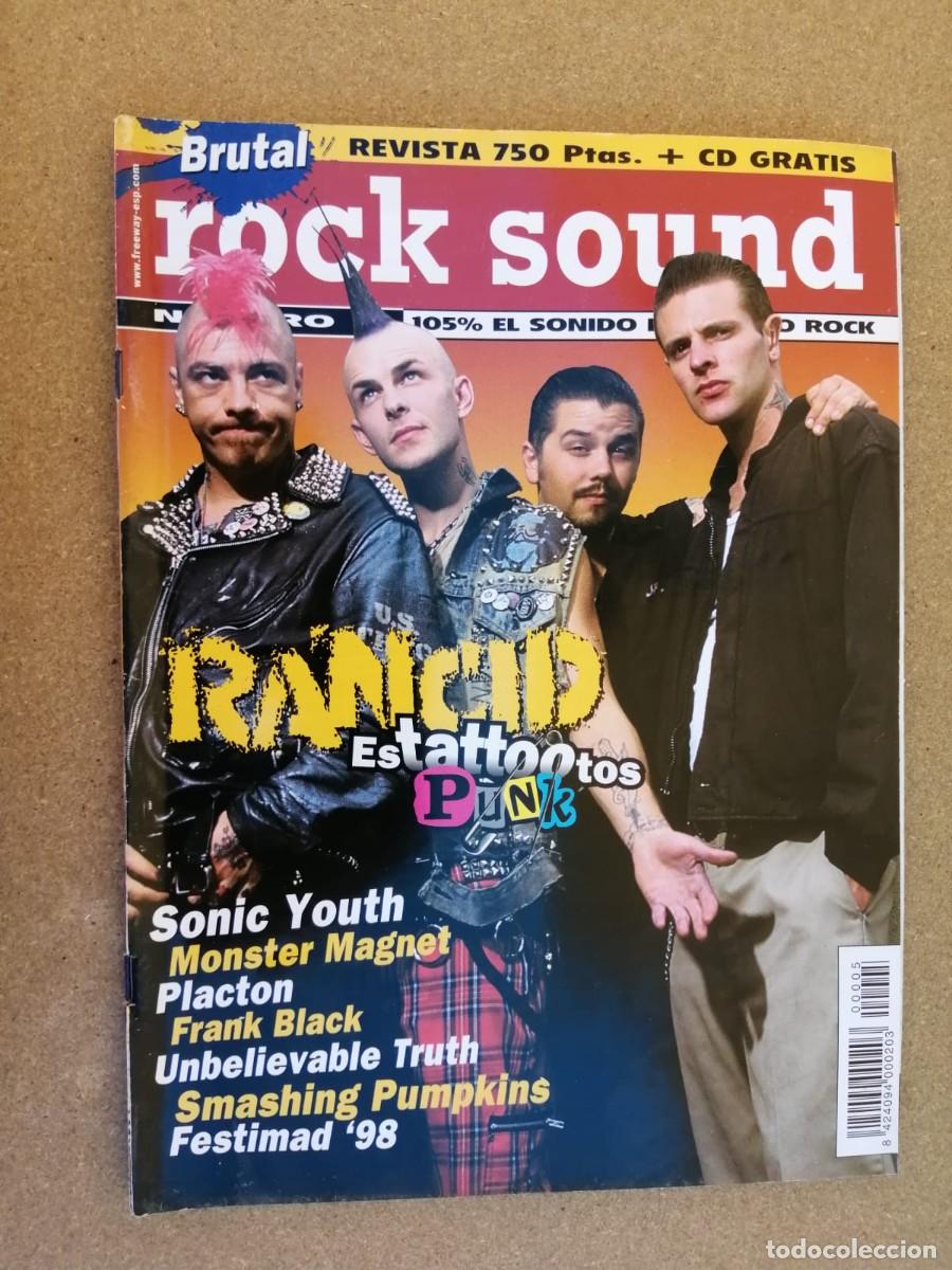 Coleccionismo de Revistas y Peri&oacute;dicos: REVISTA ROCK SOUND (NUMERO 5) RANCID - PLACTON - SONIC YOUTH -...