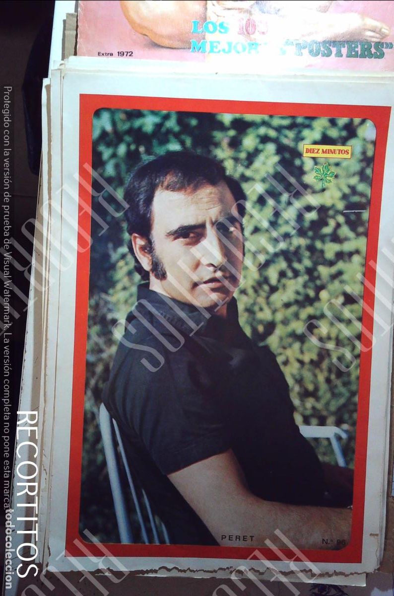 Coleccionismo de Revistas y Peri&oacute;dicos: poster diez minutos 1972 PERET