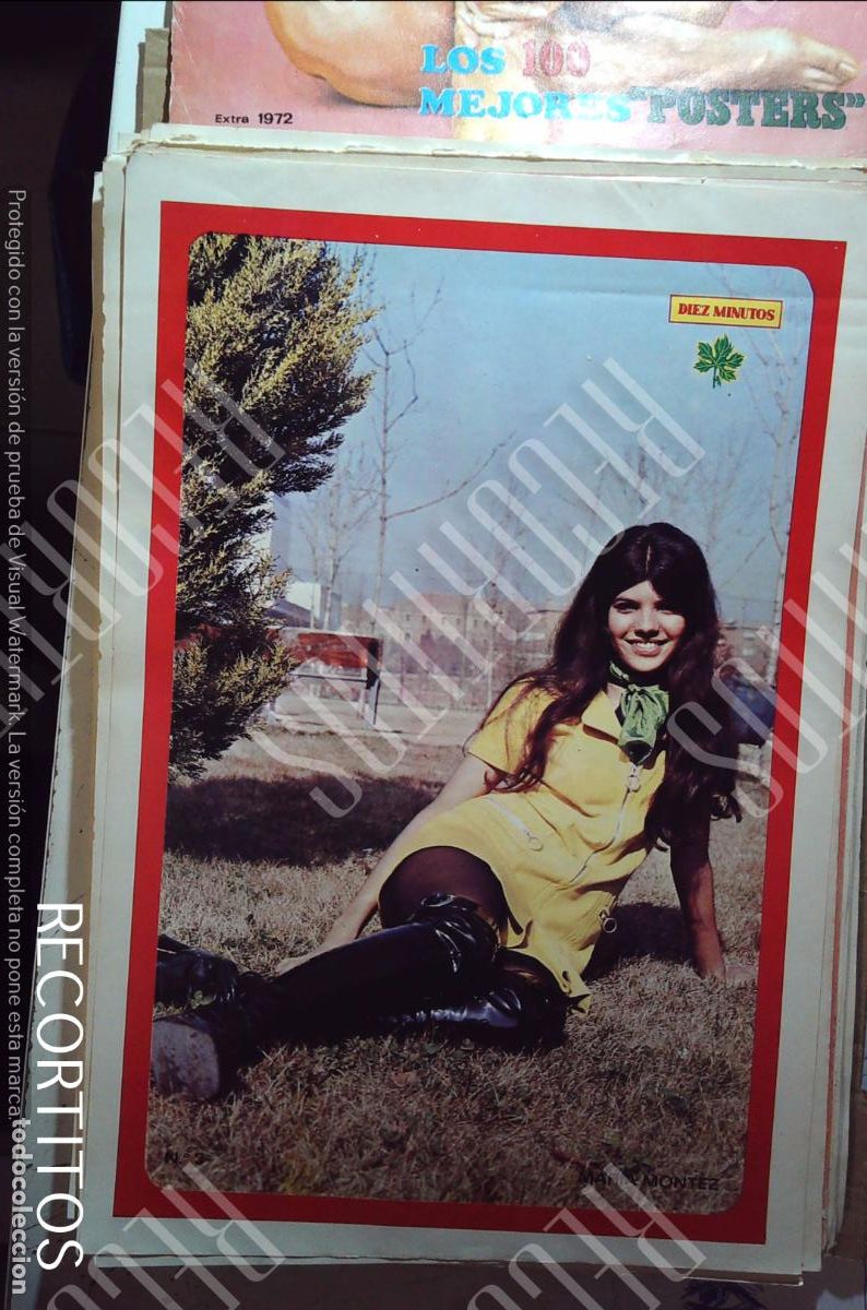 Coleccionismo de Revistas y Peri&oacute;dicos: poster diez minutos 1972 MARIA MONTEZ
