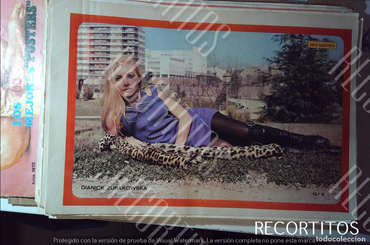 Coleccionismo de Revistas y Peri&oacute;dicos: poster diez minutos 1972 DIANIK ZURAKOWSKA