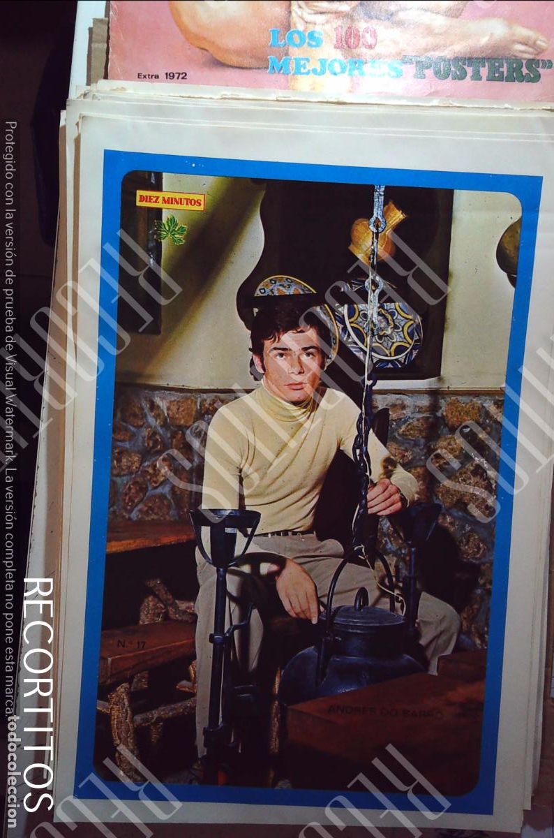 Coleccionismo de Revistas y Peri&oacute;dicos: poster diez minutos 1972 ANDRES DO BARRO
