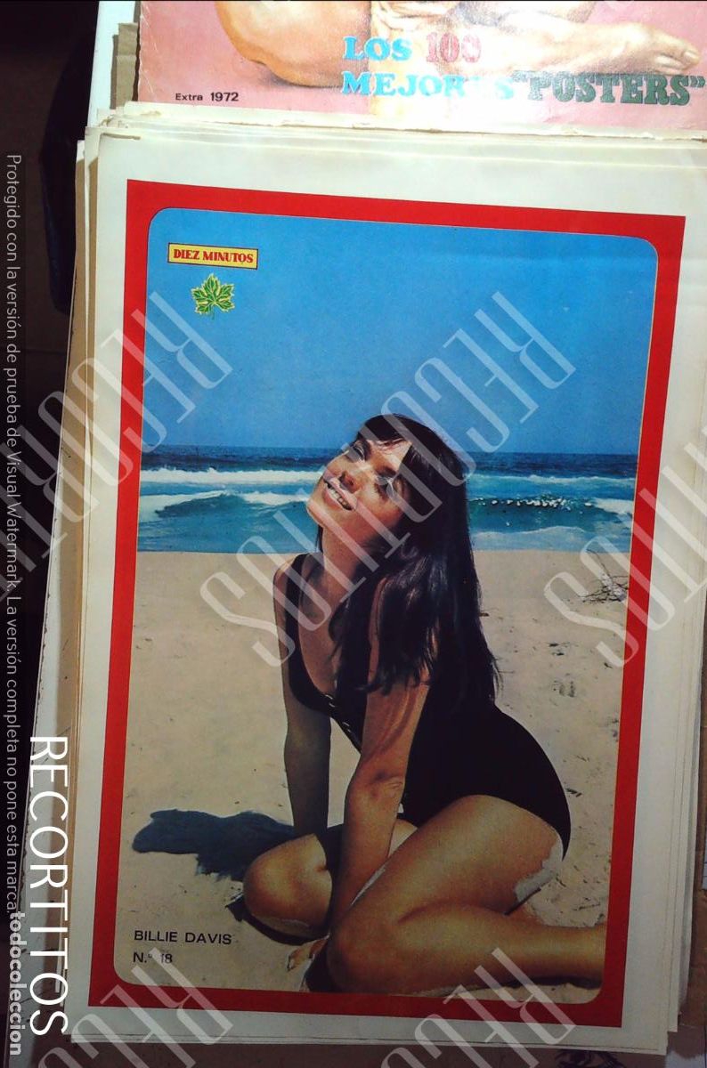 Coleccionismo de Revistas y Peri&oacute;dicos: poster diez minutos 1972 BILLIE DAVIS