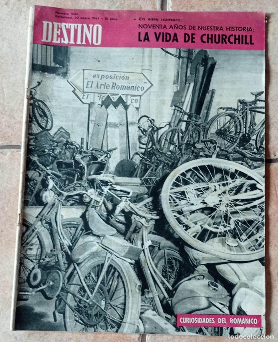 Coleccionismo de Revistas y Peri&oacute;dicos: REVISTA DESTINO N&ordm; 1433 BARCELONA 23 ENERO 1965. CHURCHILL, GAULLE, SAM COLT, JEANETTE MAC DONALD