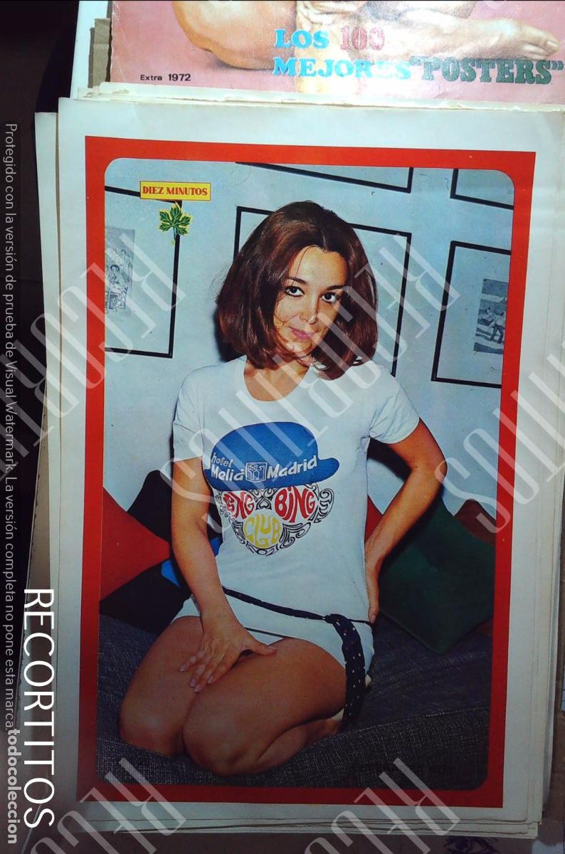 Coleccionismo de Revistas y Peri&oacute;dicos: poster diez minutos 1972 ESPERANZA ROY MELIA CASTILLA