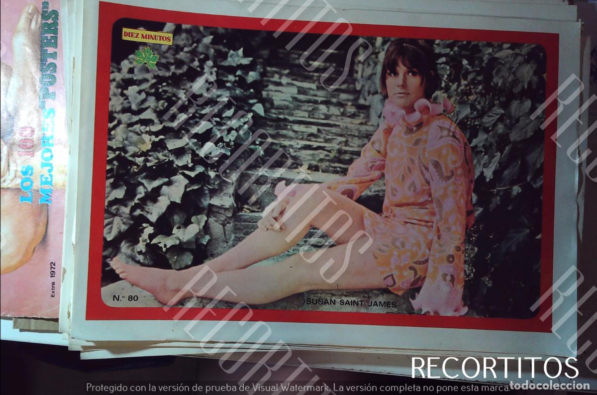 Coleccionismo de Revistas y Peri&oacute;dicos: poster diez minutos 1972 SUSAN SAINT JAMES