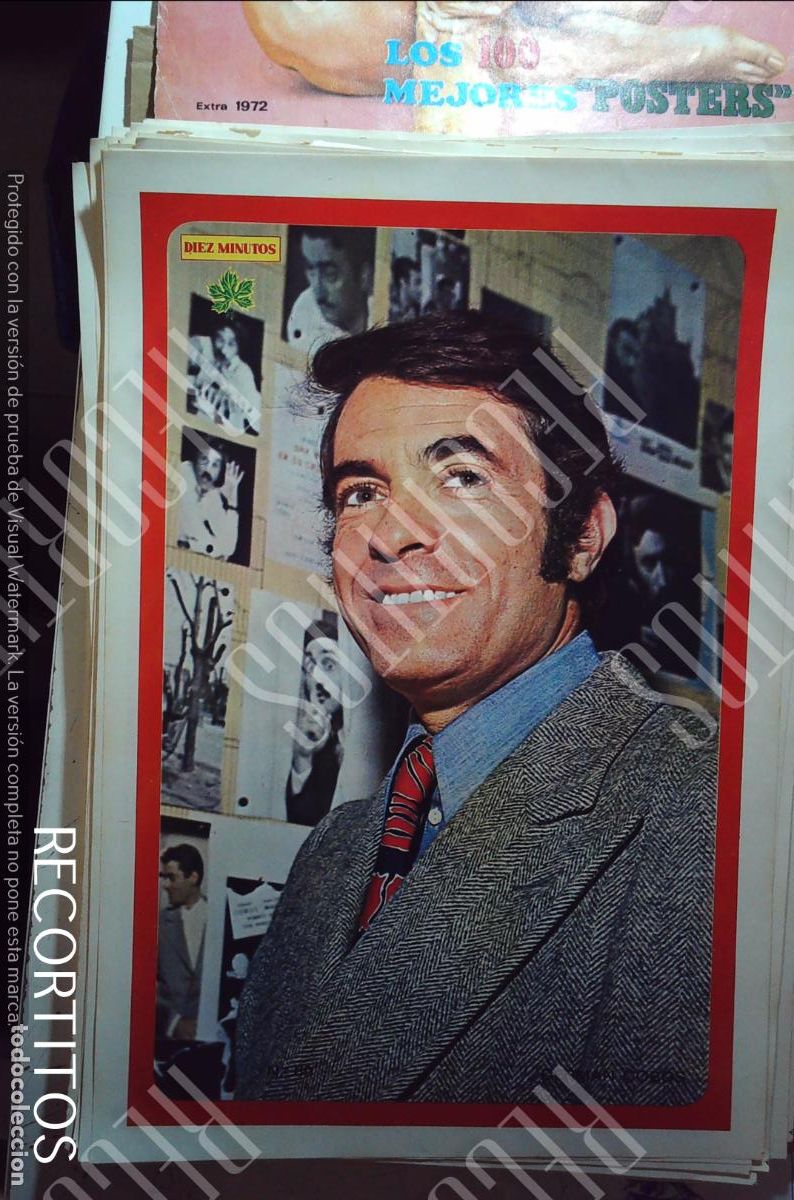 Collectionnisme de Revues et Journaux: poster diez minutos 1972 german cobos