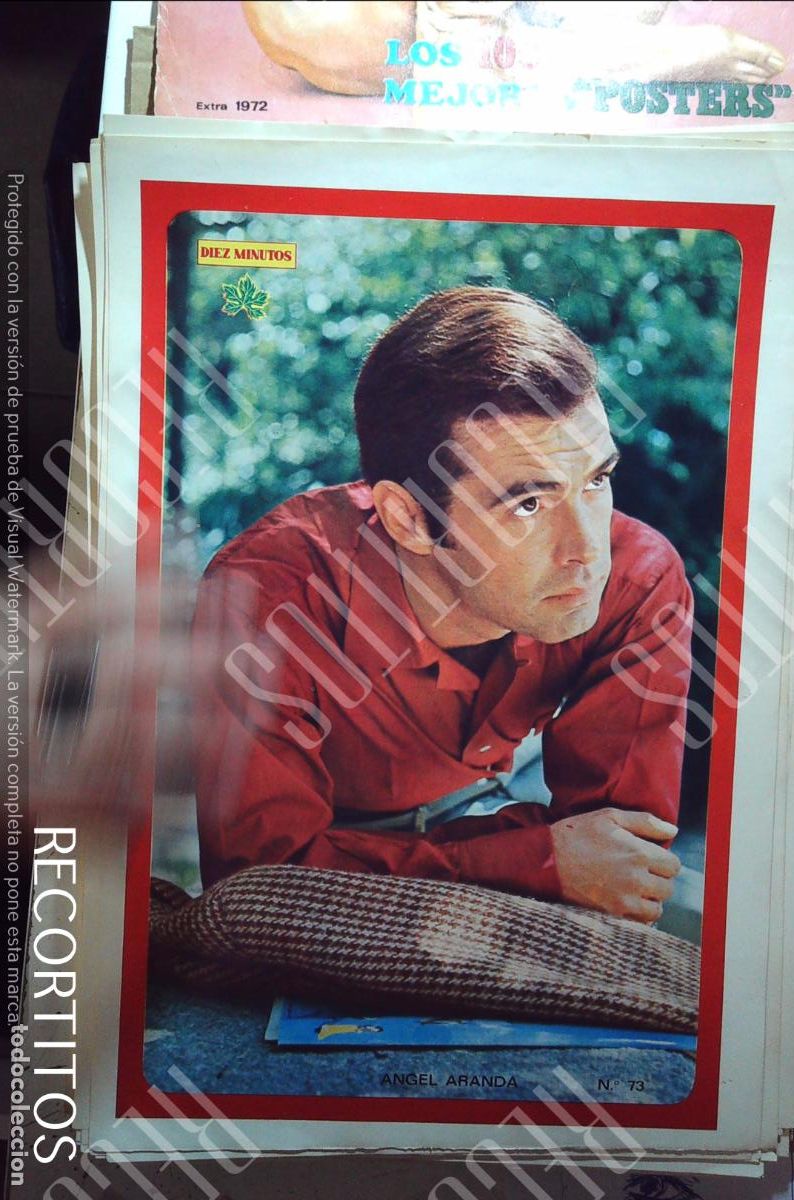 Coleccionismo de Revistas y Peri&oacute;dicos: poster diez minutos 1972 ANGEL ARANDA