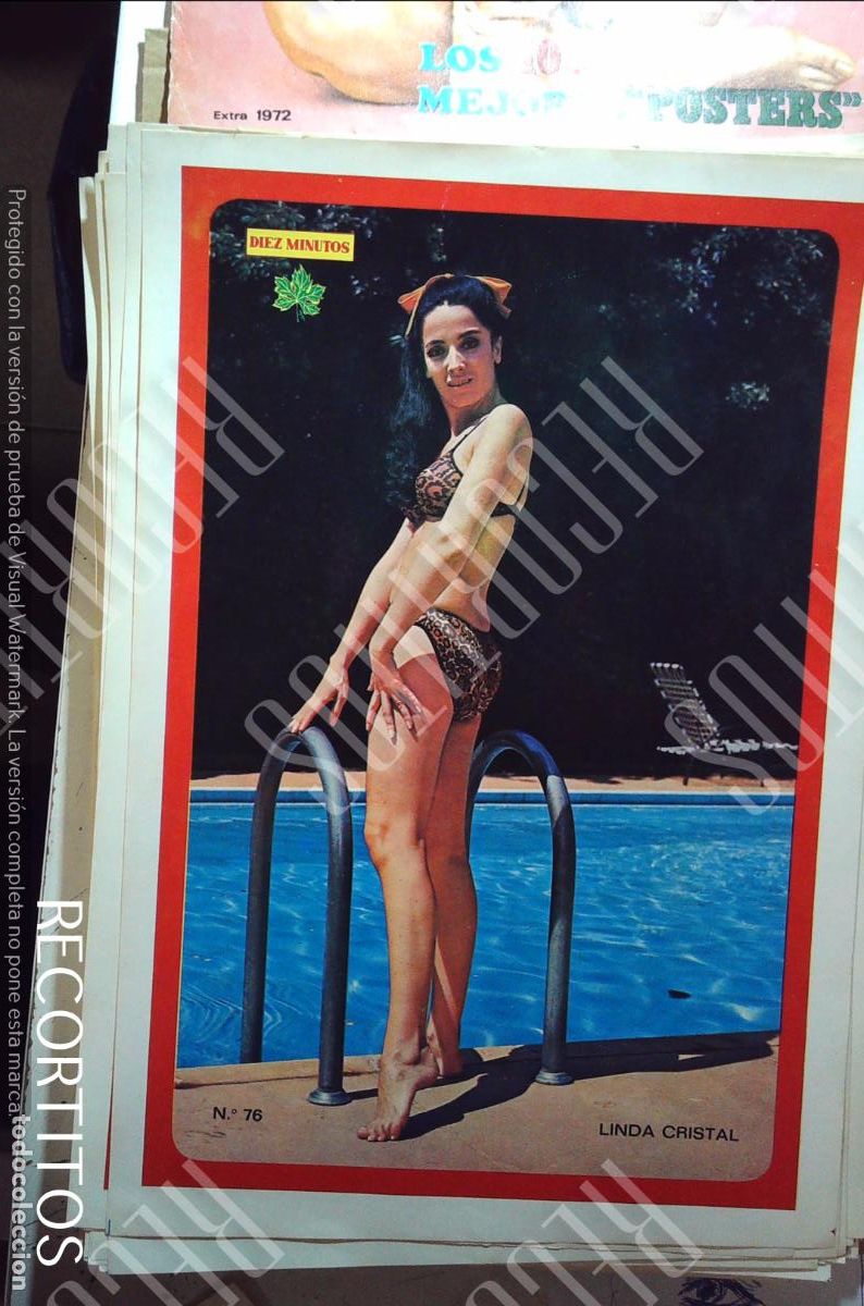 Coleccionismo de Revistas y Peri&oacute;dicos: poster diez minutos 1972 LINDA CRISTAL EL GRAN CHAPARRAL