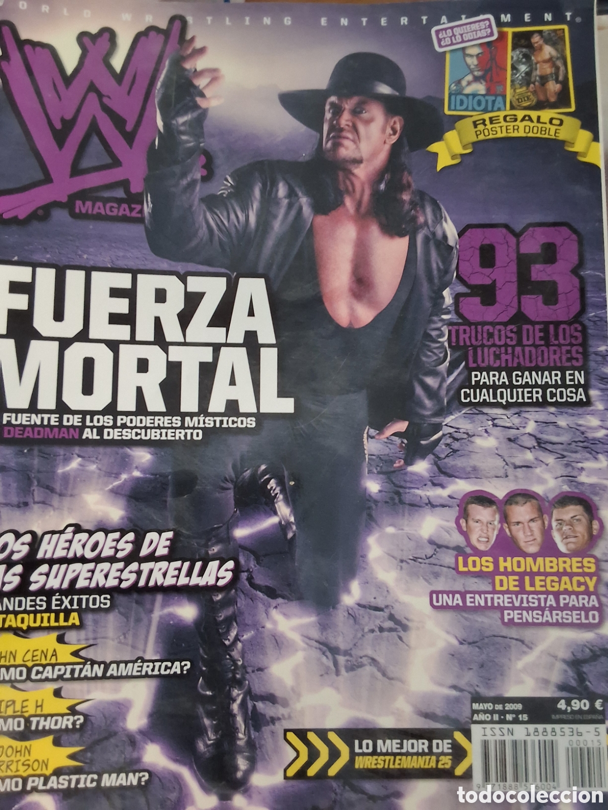 Sammeln von Zeitschriften und Zeitungen: World wrestling revista espa&ntilde;ola n&uacute;mero 15 a&ntilde;o 2009/5 incluye p&oacute;ster
