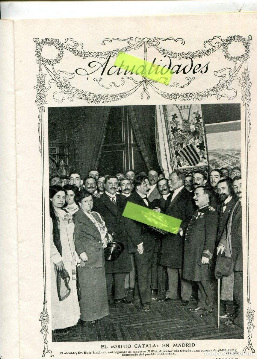 Sammeln von Zeitschriften und Zeitungen: RECORTE DE PRENSA A&Ntilde;0 1912 ORFEO CATALA A MADRID