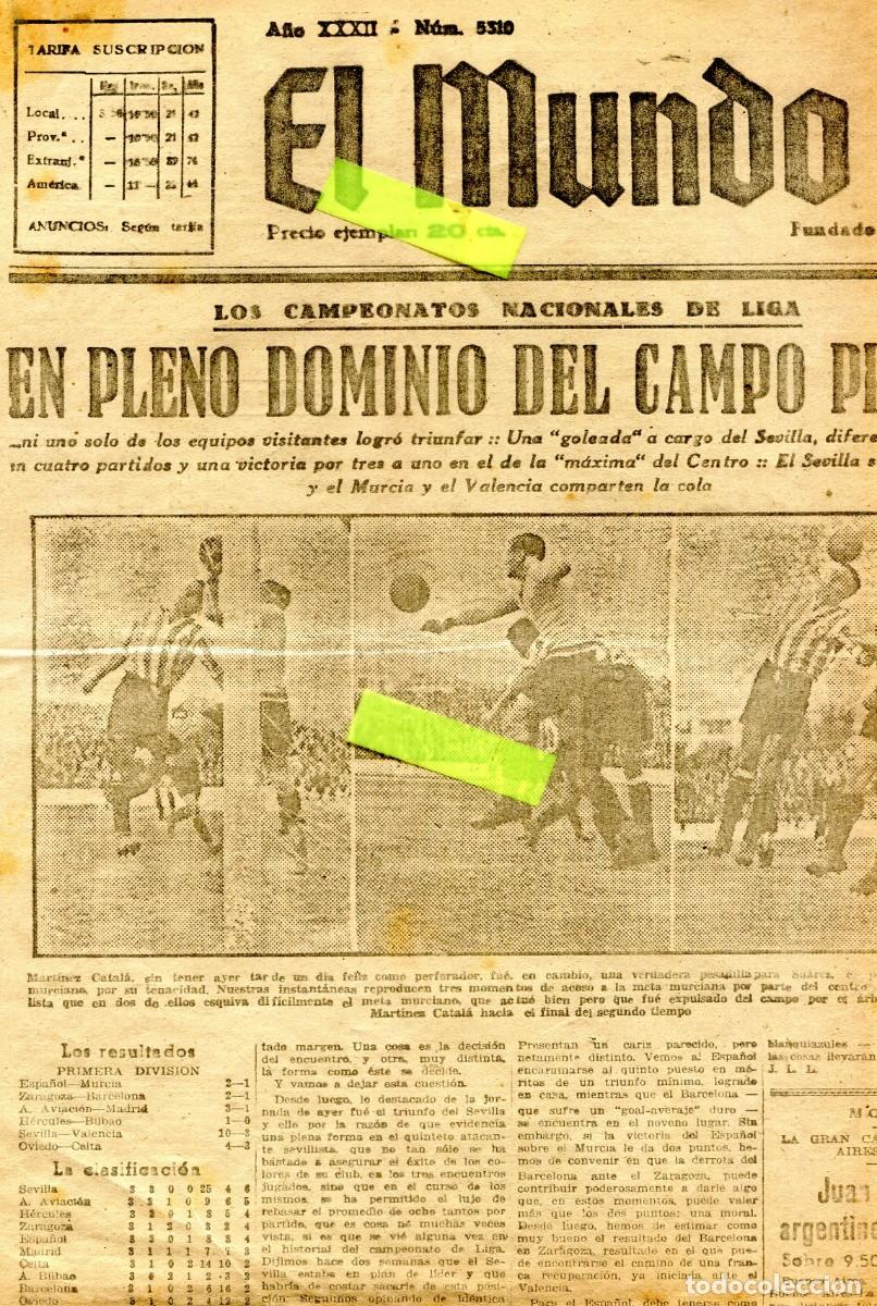 Sammeln von Zeitschriften und Zeitungen: PERIODICO A&Ntilde;O 1940 JUGADOR DE FUTBOL MARTINEZ CATALA PORTERO SUAREZ BOXEADOR PRADES FERRER