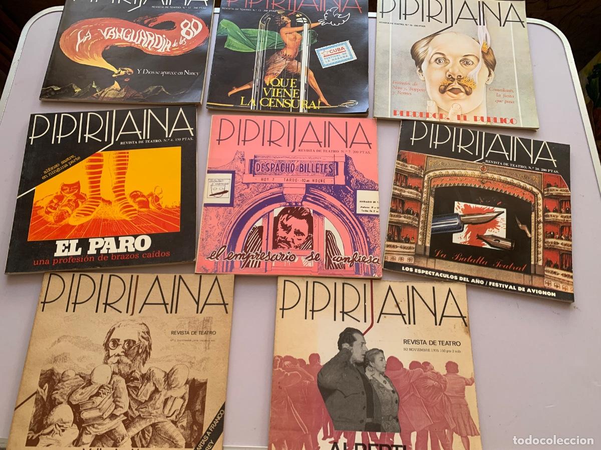 Colecionismo de Revistas e Jornais: Lote de 8 n&uacute;meros de la revista de teatro Pipirijaina 1976 (Bols 18)