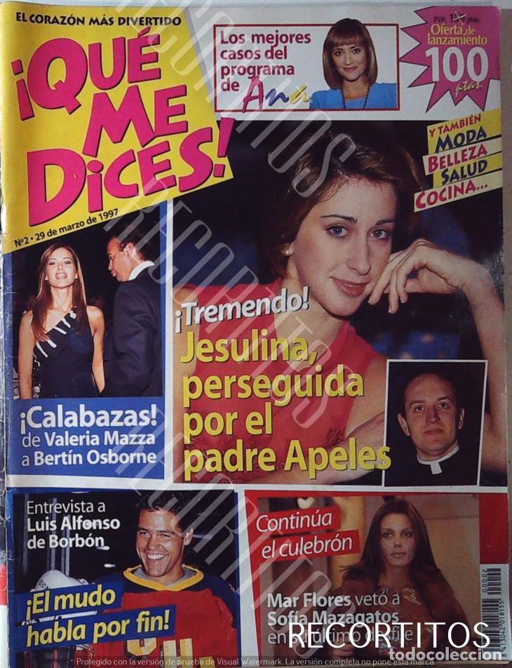 Coleccionismo de Revistas y Peri&oacute;dicos: REECORTE PORTADA CARMEN JANEIRO MAR FLORES VALERIA MAZA LUIS ALFONSO DE BORBON