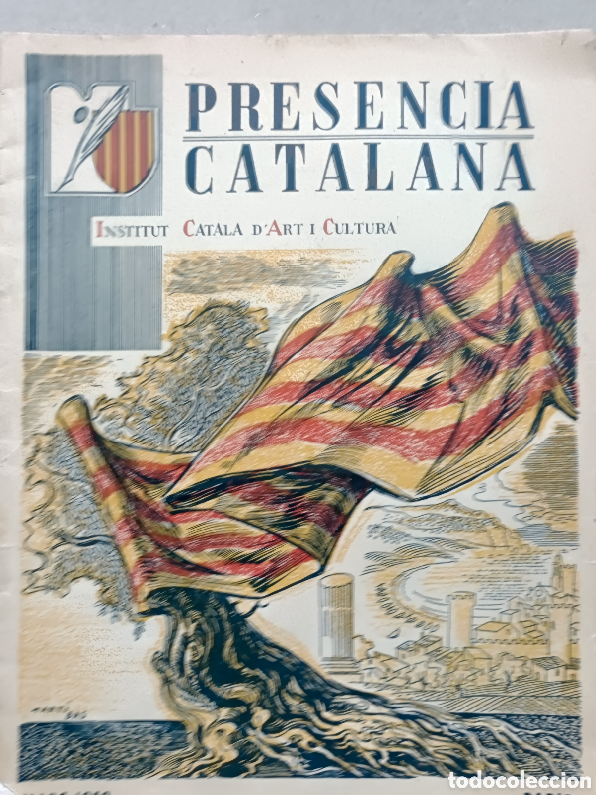 Coleccionismo de Revistas y Peri&oacute;dicos: Pres&egrave;ncia Catalana n&ordm; 1 Mar&ccedil; 1952 Par&iacute;s Institut Catal&agrave; d'Art i Cultura