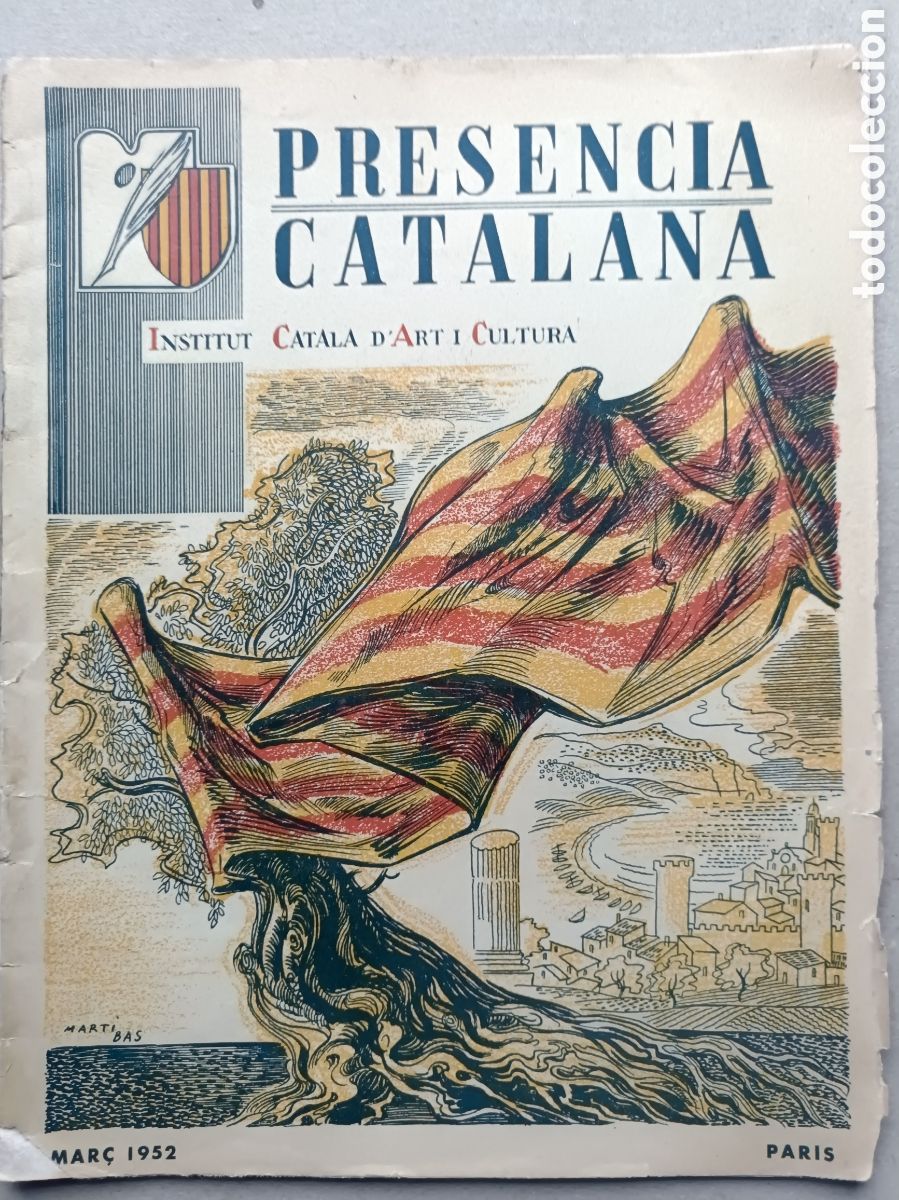 Coleccionismo de Revistas y Peri&oacute;dicos: Pres&egrave;ncia Catalana n&ordm; 1 Mar&ccedil; 1952 Par&iacute;s Institut Catal&agrave; d'Art i Cultura