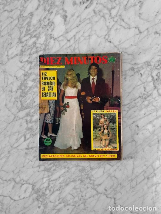 Coleccionismo de Revistas y Peri&oacute;dicos: DIEZ MINUTOS - 1973 - ELISA RAMIREZ, GUSTAVO DE SUECIA, TERESA ALMENDRO, LIZ TAYLOR, DAVID CARPENTER