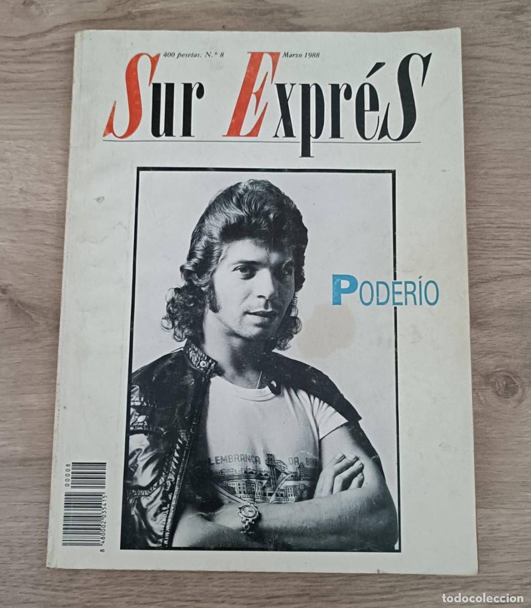 Collezionismo di Riviste e Giornali: Revista SUR EXPR&Eacute;S N&deg;8 Marzo 1988, Pata Negra, Veneno, Camar&oacute;n, Paco de Luc&iacute;a, Sonido Ca&ntilde;o Roto etc