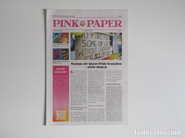 Coleccionismo de Revistas y Peri&oacute;dicos: PINK PAPER - REVISTA ALEMANA DE CULTURA LGTB - EN ALEM&Aacute;N - INCLUYE POSTER